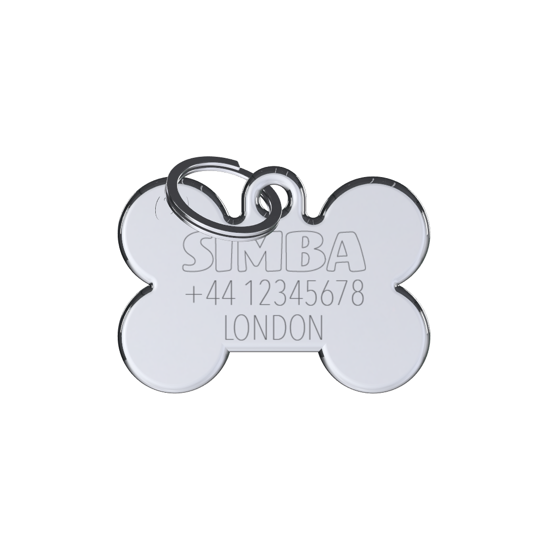 Classic Bone ID Tag Small