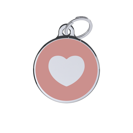 Icon Heart Pink ID Tag