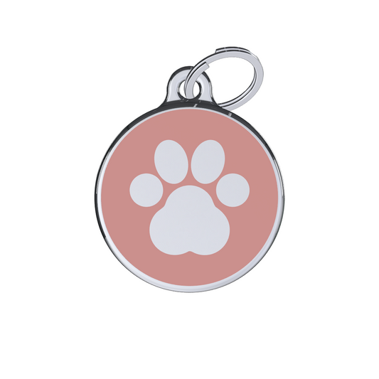 Icon Paw Pink ID Tag