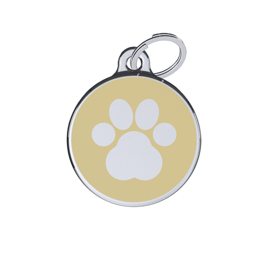 Icon Paw Yellow ID Tag