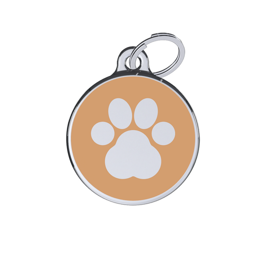 Icon Paw Orange  ID Tag