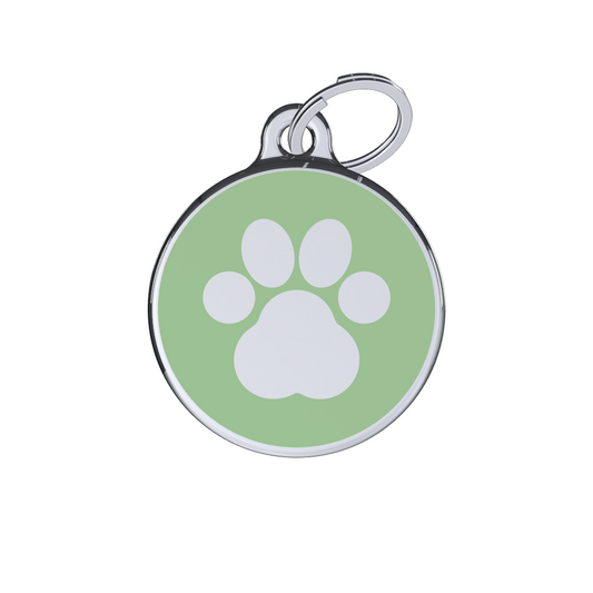Icon Paw Green ID Tag
