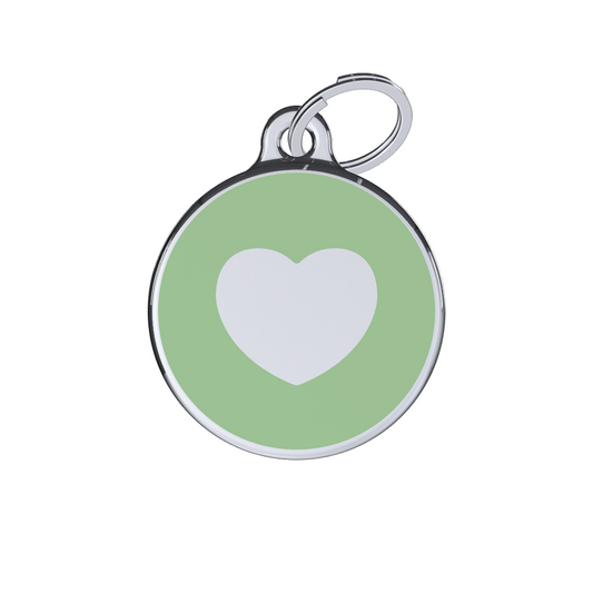 Icon Heart Green ID Tag