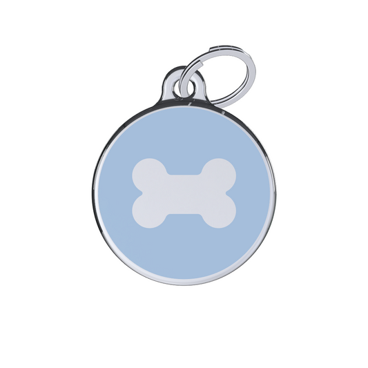 Icon Bone Blue ID Tag