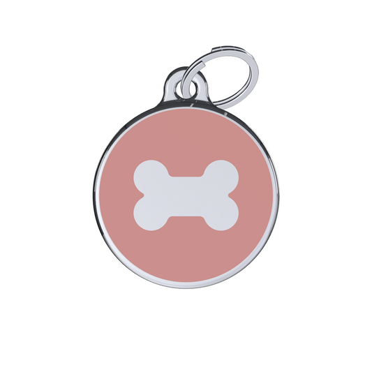 Icon Bone Pink ID Tag