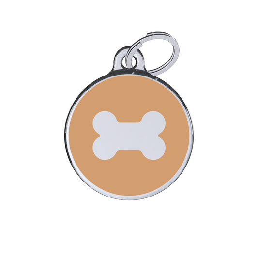 Icon Bone Orange ID Tag
