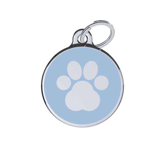 Icon Paw Blue ID Tag