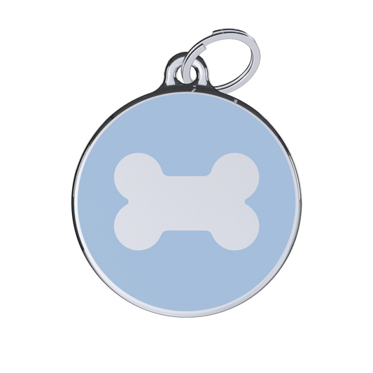Icon Bone Blue ID Tag Medium