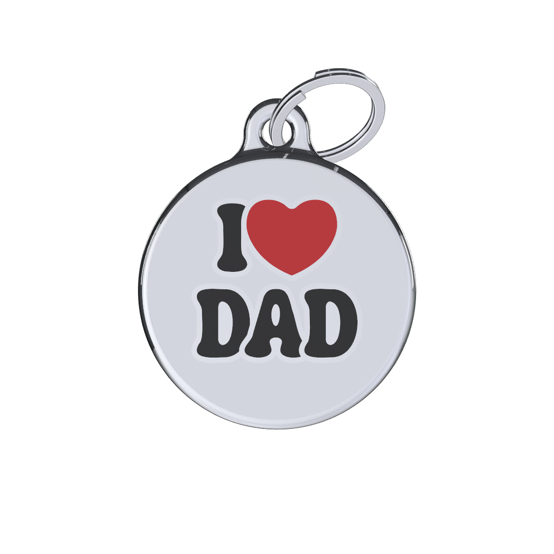 Love Dad ID tag