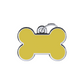 Solid Bone Yellow ID Tag Small