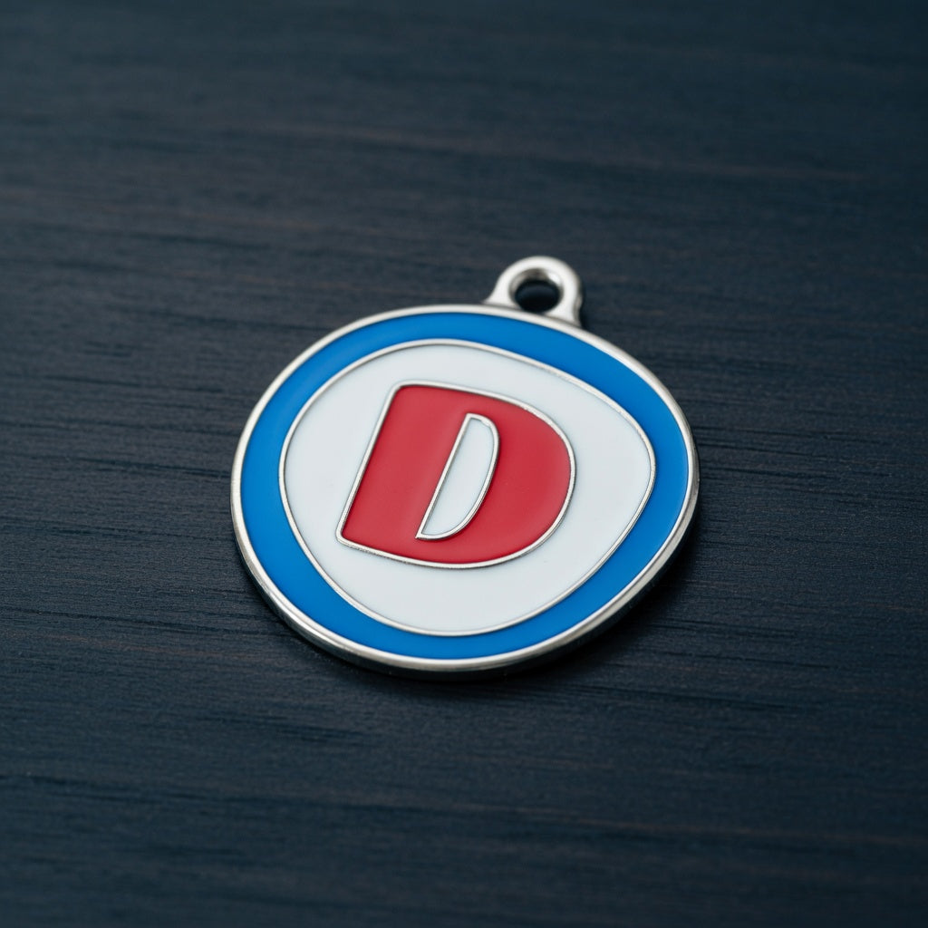 Alphabet Letter D - ID Tag