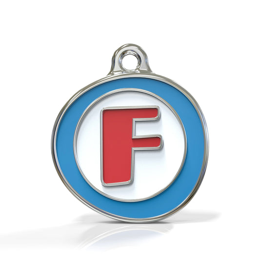 Alphabet Letter F - ID Tag