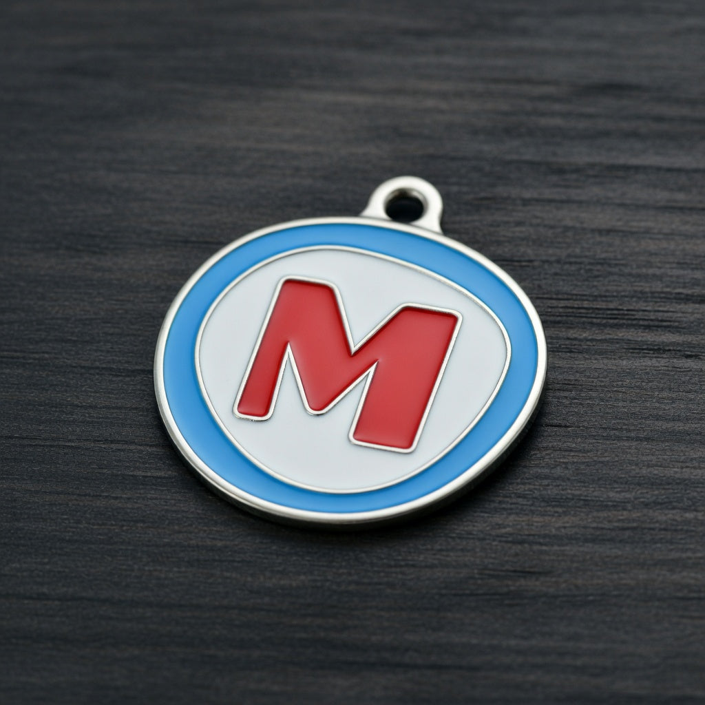Alphabet Letter M - ID Tag