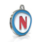 Alphabet Letter N- ID Tag