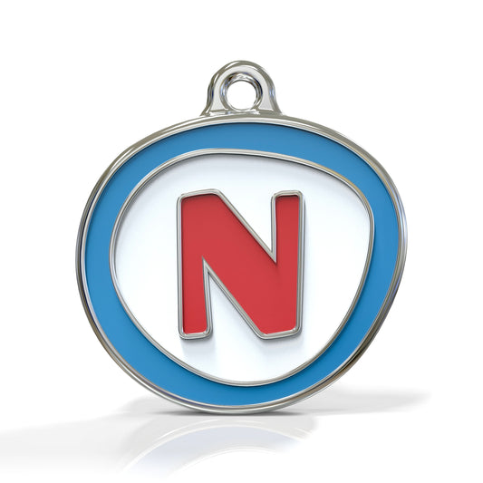 Alphabet Letter N- ID Tag