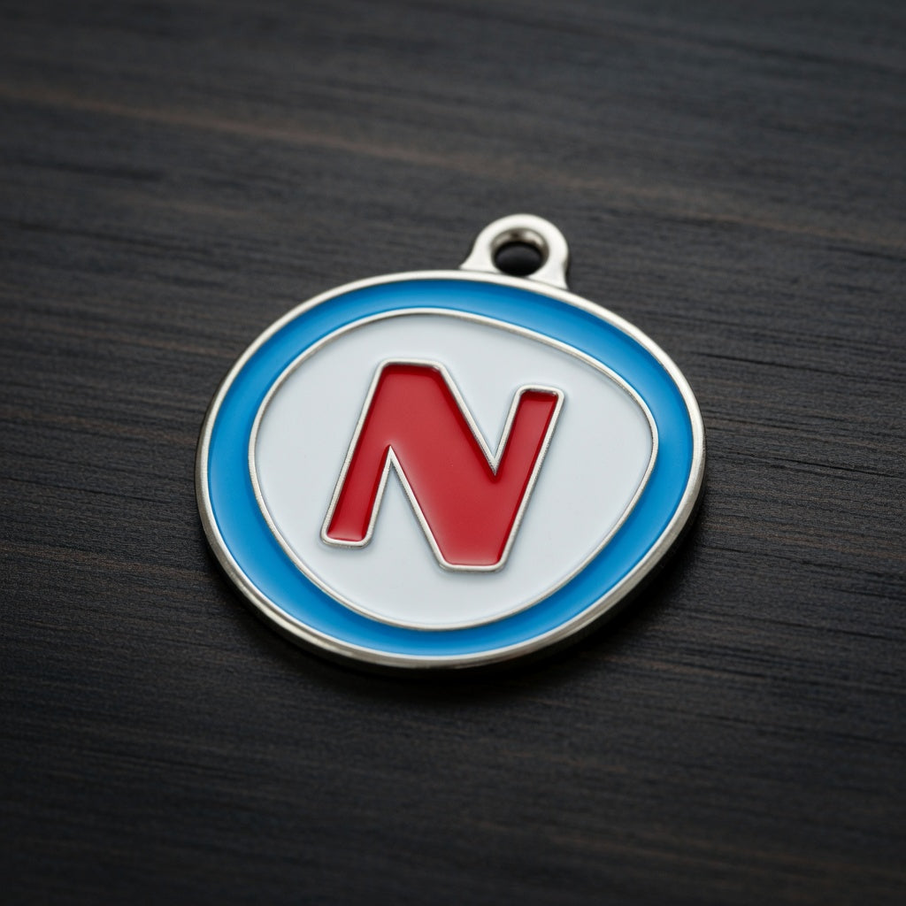Alphabet Letter N- ID Tag