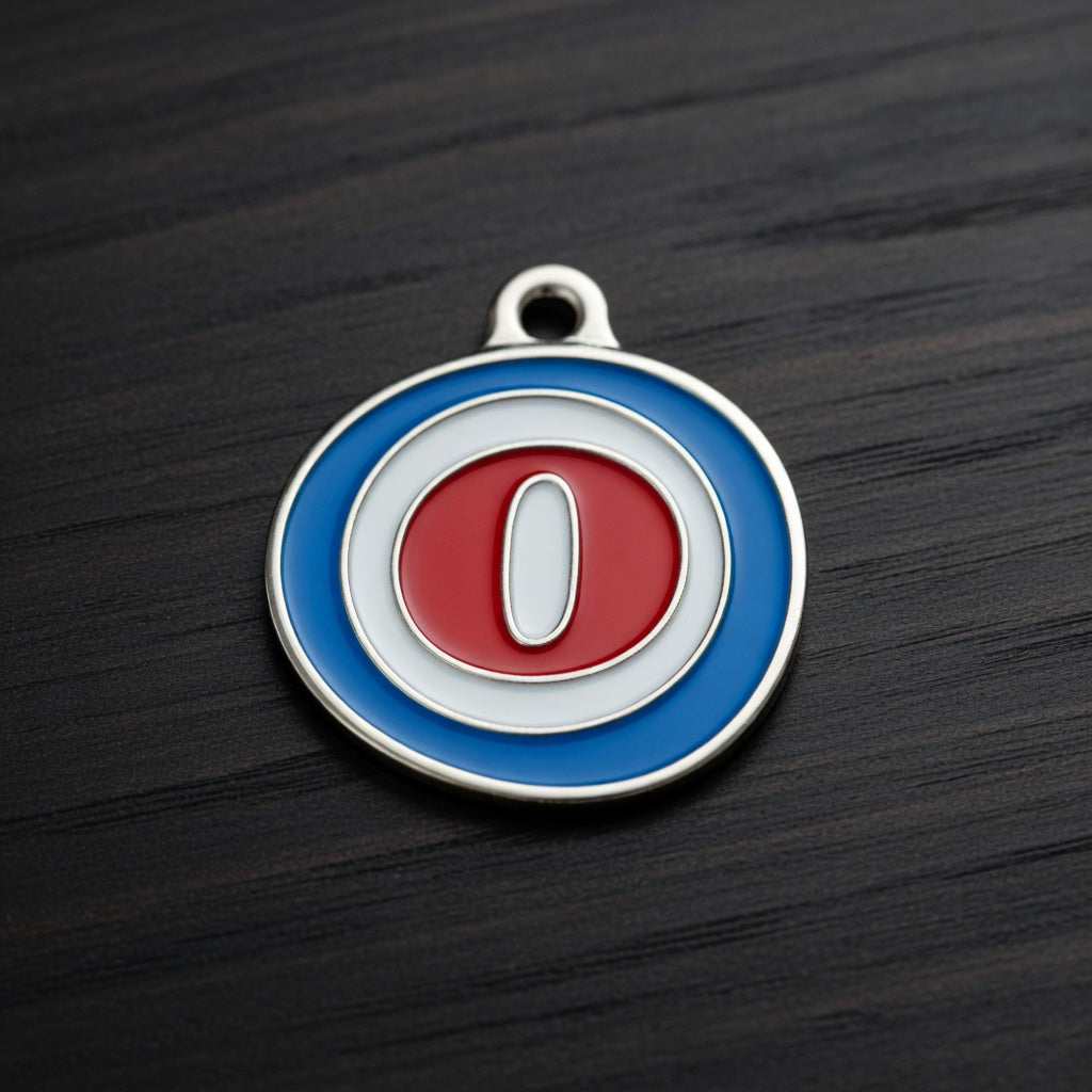 Alphabet Letter O- ID Tag