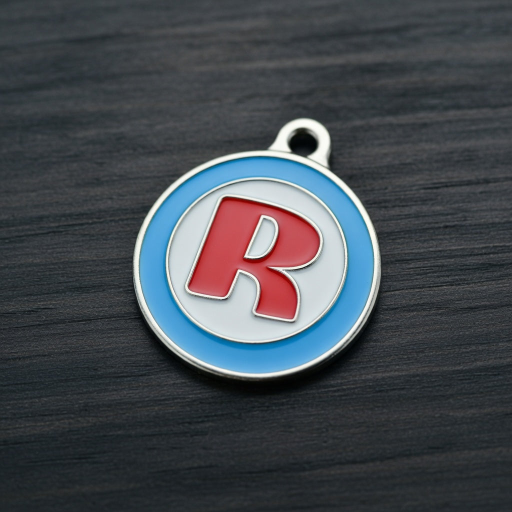 Alphabet Letter R- ID Tag