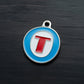 Alphabet Letter T- ID Tag