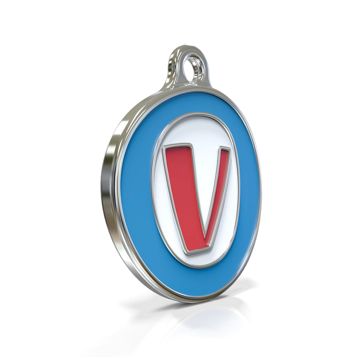 Alphabet Letter V- ID Tag