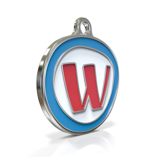 Alphabet Letter W- ID Tag
