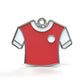 Jersey Solo Red-White ID Tag
