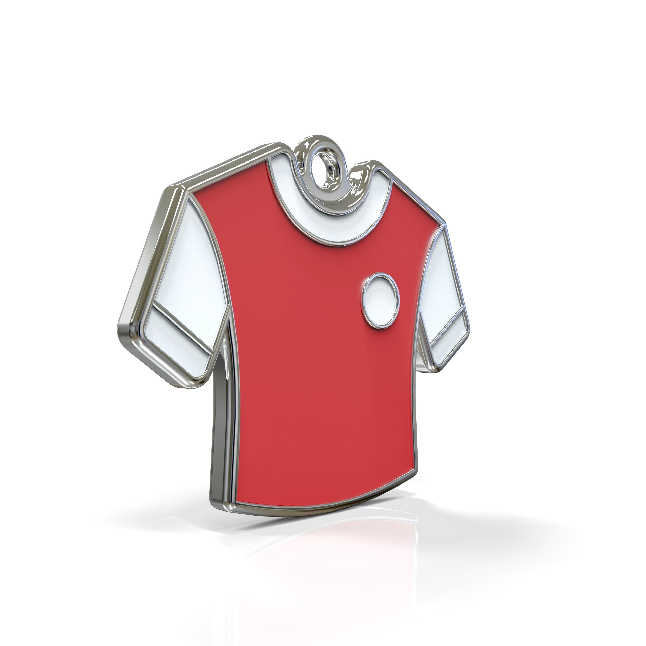 Jersey Solo Red-White ID Tag