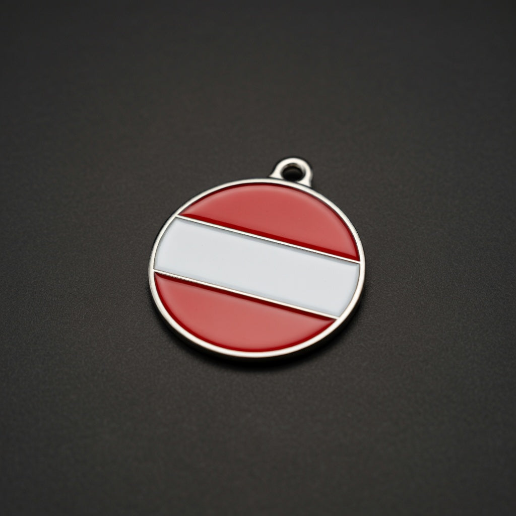 Flag Austria ID Tag Medium