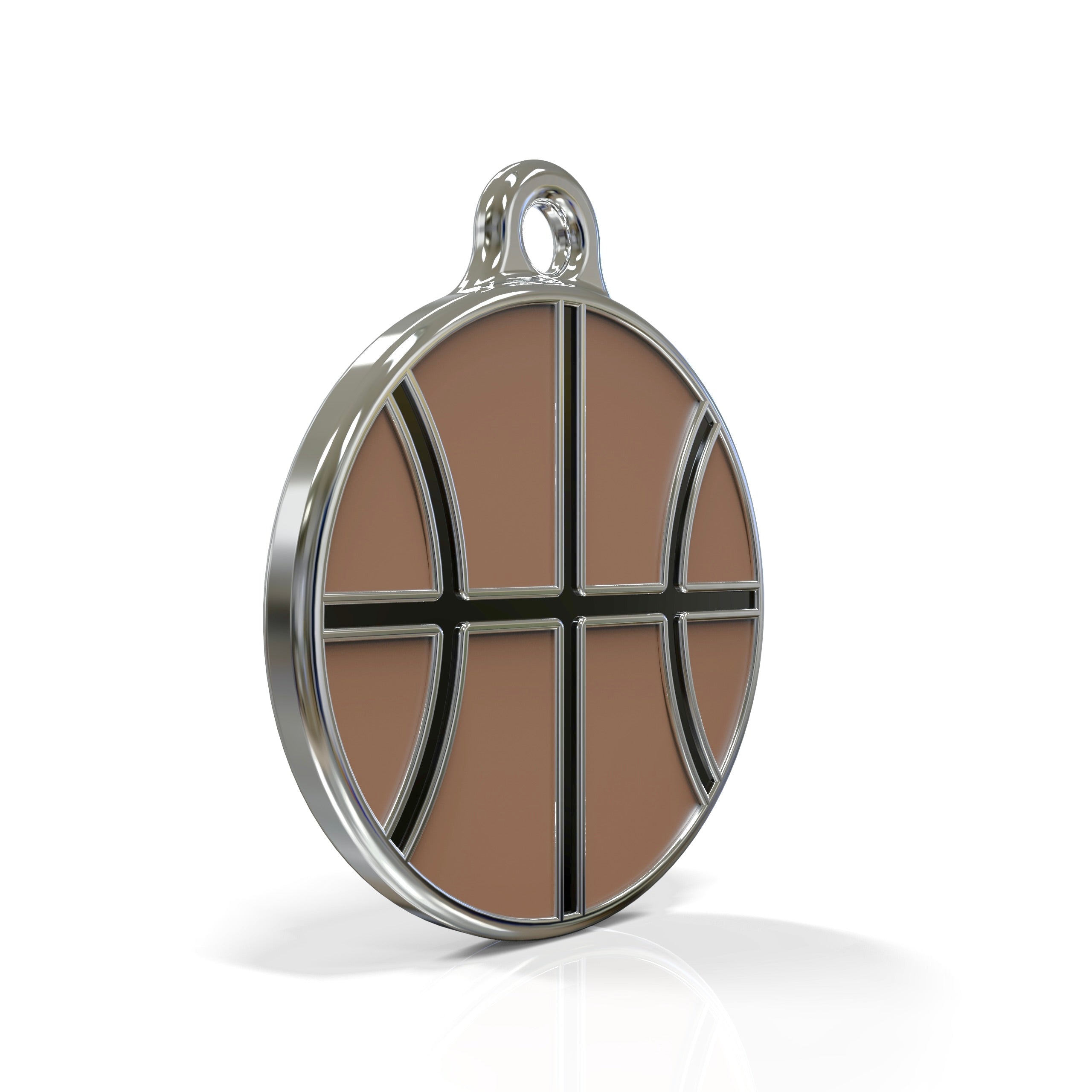 Street Ball Basketball ID Tag