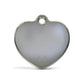 Solid Heart Black ID Tag