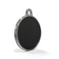 Solid Round Black ID Tag