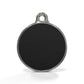 Solid Round Black ID Tag