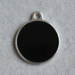 Solid Round Black ID Tag