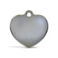 Solid Heart Black ID Tag