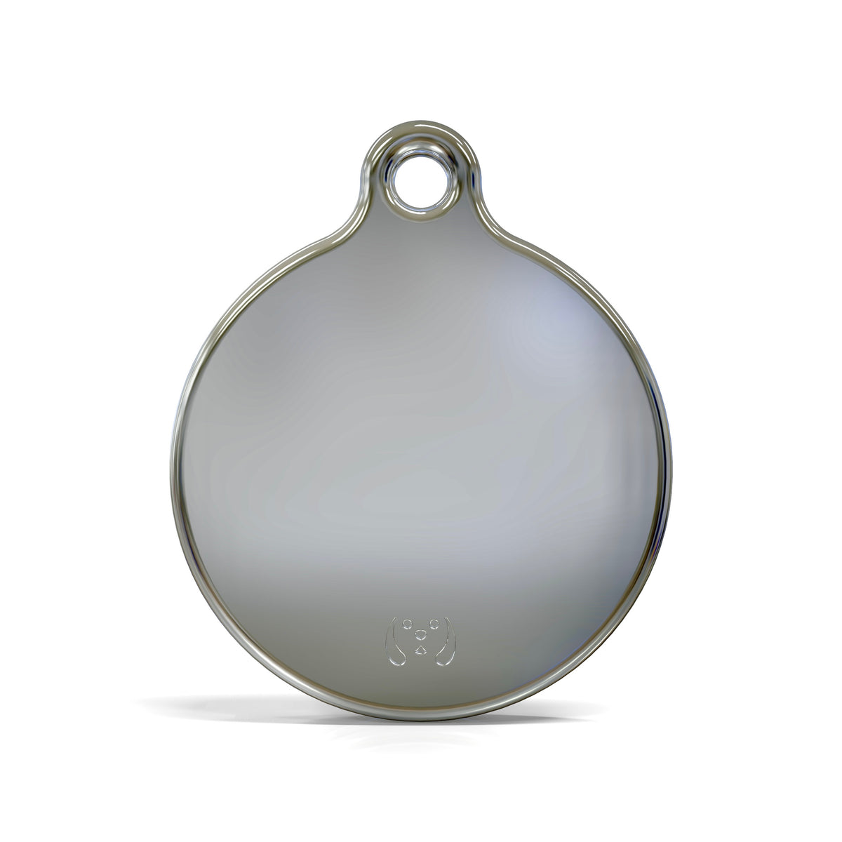 Solid Round Black ID Tag