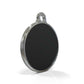 Solid Round Black ID Tag
