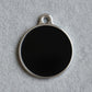Solid Round Black ID Tag