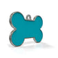 Solid Bone Blue ID Tag Medium
