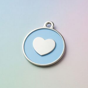 Icon Heart Ice ID Tag
