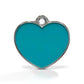 Solid Heart Blue ID Tag