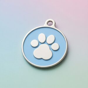 Icon Paw Ice ID Tag