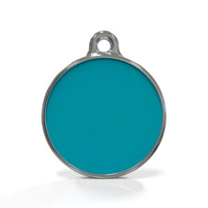 Solid Round Blue ID Tag