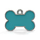 Solid Bone Blue ID Tag Medium