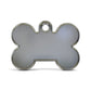 Solid Bone Blue ID Tag Small