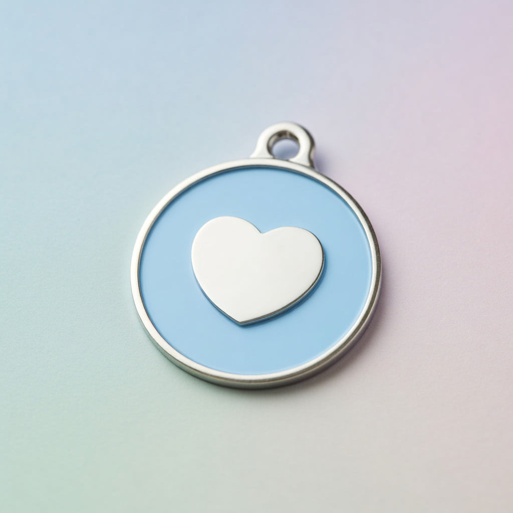 Icon Heart Ice ID Tag