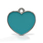 Solid Heart Blue ID Tag