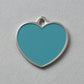 Solid Heart Blue ID Tag