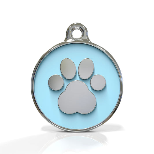 Icon Paw Ice ID Tag