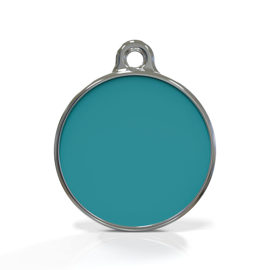 Solid Round Blue ID Tag