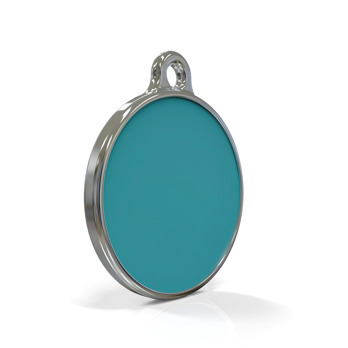 Solid Round Blue ID Tag